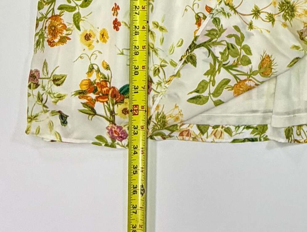 Disney Alice Through the Looking Glass White Floral Cold Shoulder Mini Dress XS - Picture 4 of 8